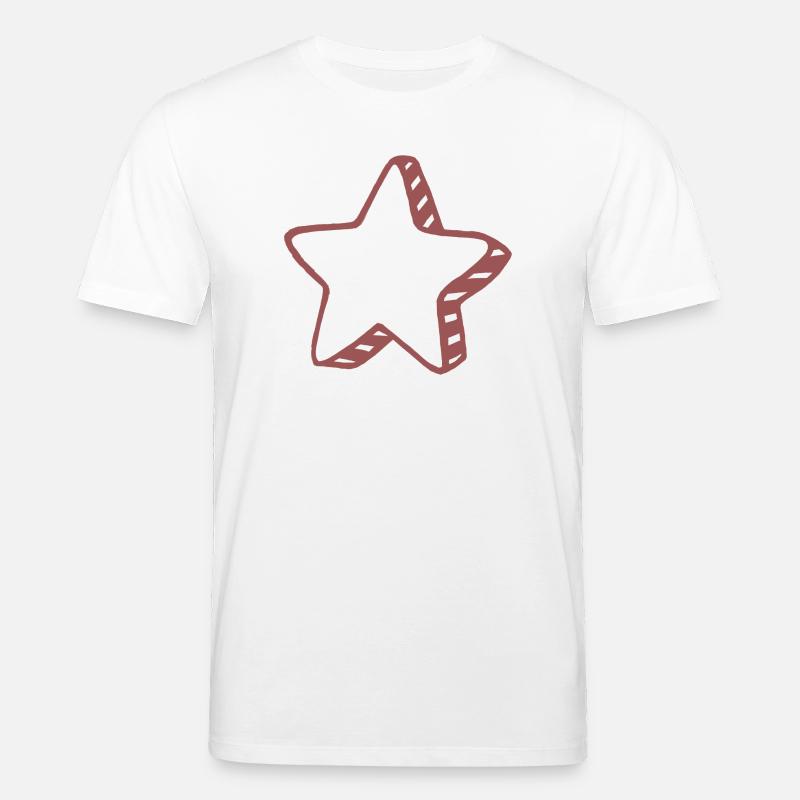 Rustic Doodle Star - Stanley/Stella Unisex Bio-T-Shirt CREATOR  - Weiß