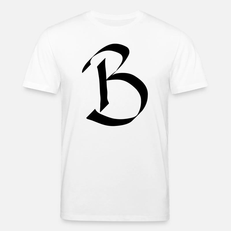 lettre B - T-shirt bio CREATOR Stanley/Stella Unisexe - blanc