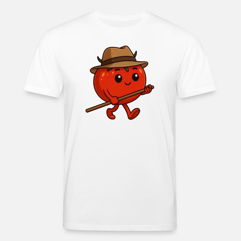 Tomate auf Wanderschaft - Stanley/Stella Unisex Bio-T-Shirt CREATOR - Weiß
