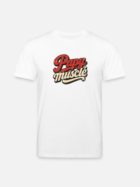 Muskulöser Großvater - Stanley/Stella Unisex Bio-T-Shirt CREATOR - Weiß