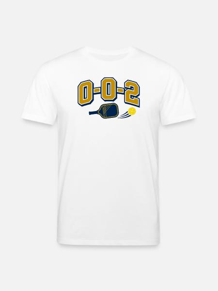 0-0-2 Pickleball Shirt - Fight Begins - Stanley/Stella CREATOR Unisex Organic T-Shirt - white
