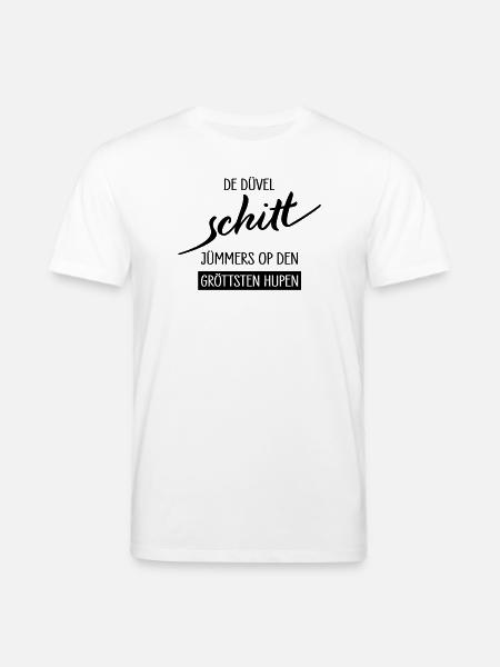 De Duevel Schitt Juempers Shirt - Stanley/Stella Unisex Bio-T-Shirt CREATOR  - Weiß