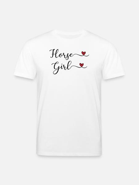 Cœur de Fille Cheval - T-shirt bio CREATOR Stanley/Stella Unisexe - blanc