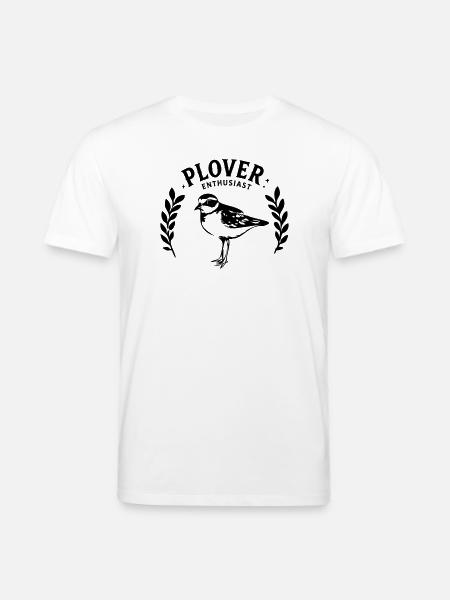 Plover Enthusiast Black Shorebird Birdwatching - Stanley/Stella CREATOR Unisex Organic T-Shirt - white