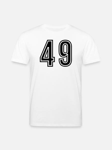 49 Number symbol - Stanley/Stella CREATOR Unisex Organic T-Shirt - white