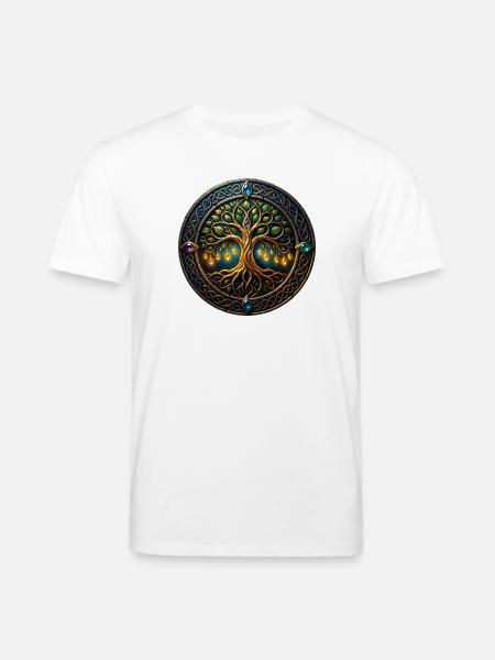 Fantasiebaum des Lichts - Stanley/Stella Unisex Bio-T-Shirt CREATOR  - Weiß