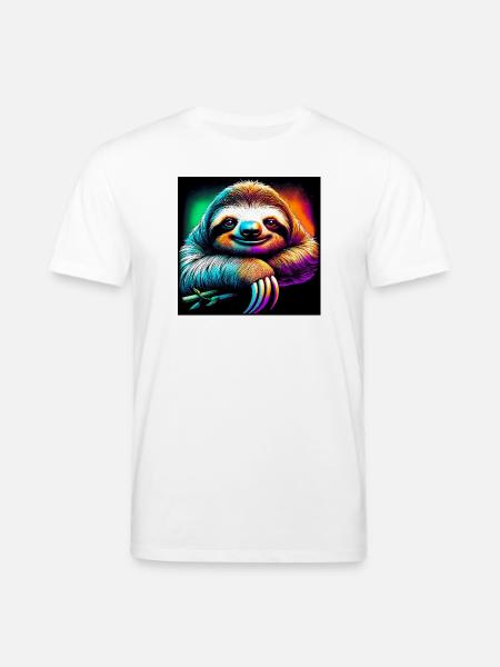 Faultier - Stanley/Stella Unisex Bio-T-Shirt CREATOR  - Weiß
