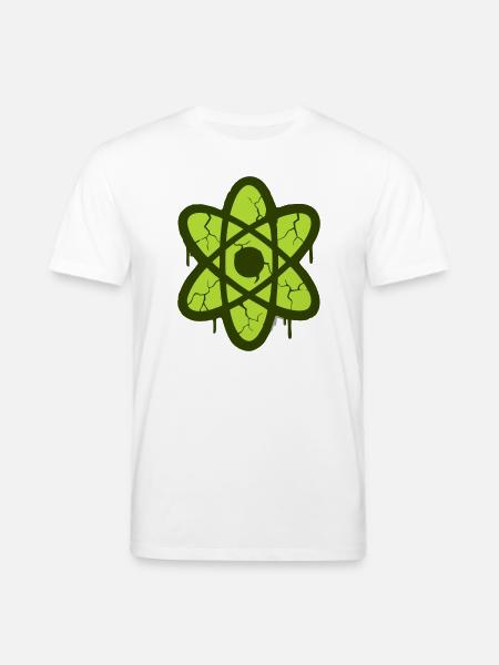 Atom Symbol Graffiti Logo - Stanley/Stella CREATOR Unisex Organic T-Shirt - white