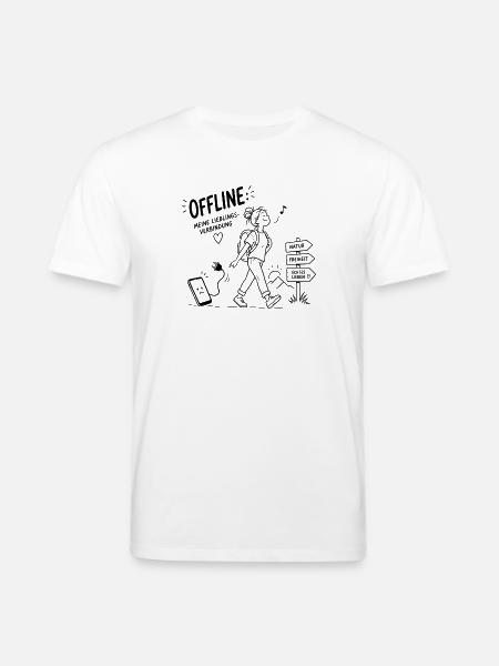 Offline Abenteuer Wanderin Pfadzeichen - Stanley/Stella Unisex Bio-T-Shirt CREATOR - Weiß