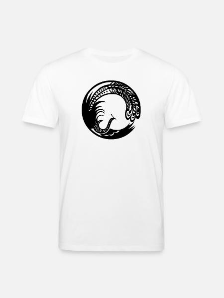 Peacock - Stanley/Stella CREATOR Unisex Organic T-Shirt - white