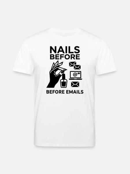 nails before mails - Stanley/Stella Unisex Bio-T-Shirt CREATOR  - Weiß