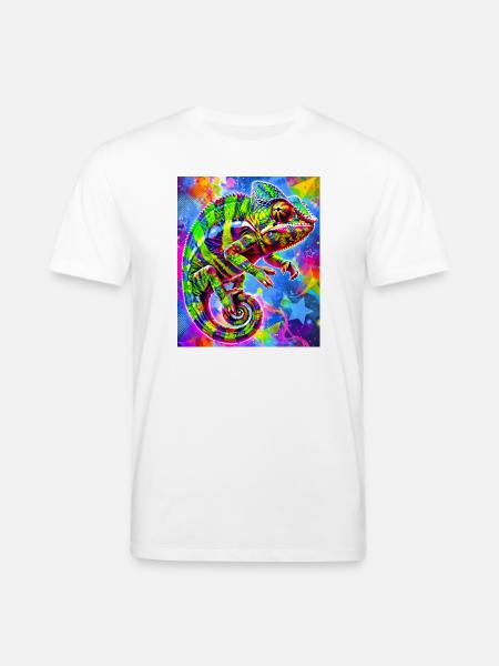 chameleon - Stanley/Stella CREATOR Unisex Organic T-Shirt - white