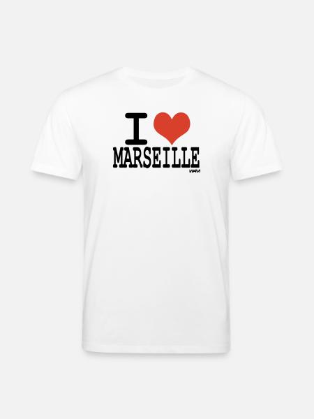 i love marseille - Stanley/Stella CREATOR Unisex Organic T-Shirt - white