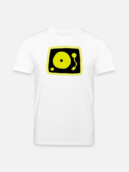 Record player - Stanley/Stella CREATOR Unisex Organic T-Shirt - white