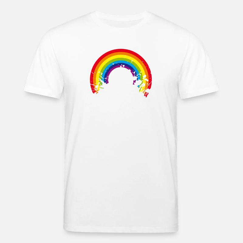 rainbow regenbogen - Stanley/Stella Unisex Bio-T-Shirt CREATOR  - Weiß