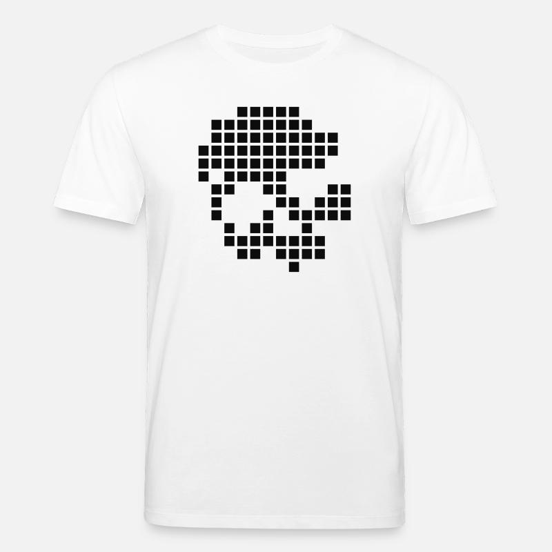 Digital skull - Stanley/Stella CREATOR Unisex Organic T-Shirt - white