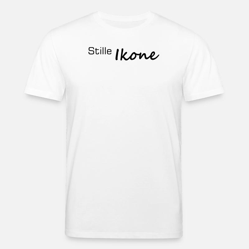 Stille Ikone Handlettered Schriftzug - Stanley/Stella Unisex Bio-T-Shirt CREATOR - Weiß