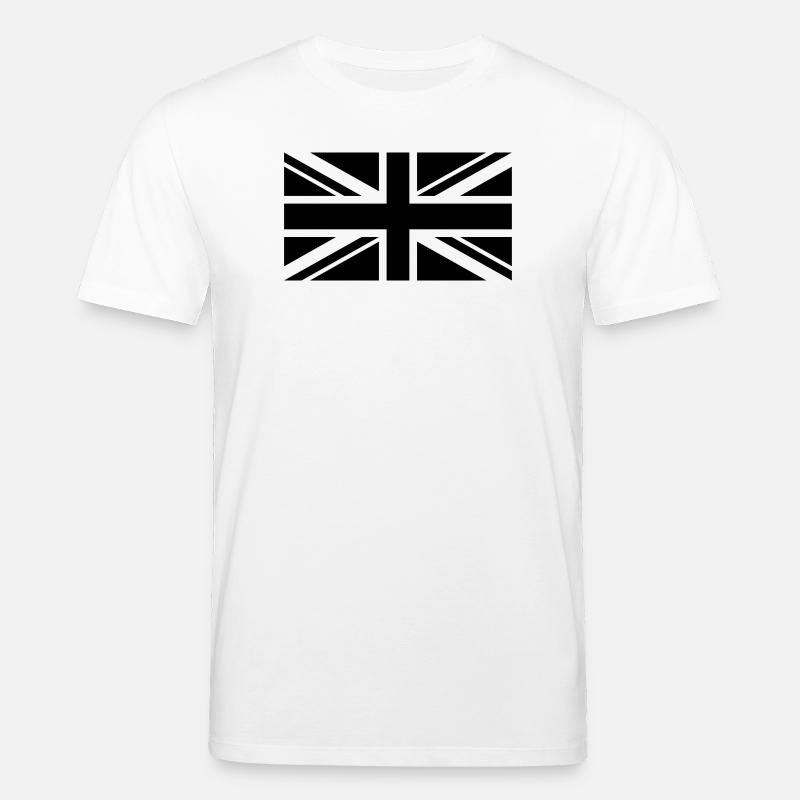 Plaine de drapeau Angleterre - T-shirt bio CREATOR Stanley/Stella Unisexe - blanc