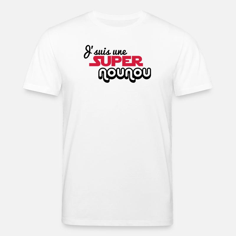Ich bin ein Super Nanny - Stanley/Stella Unisex Bio-T-Shirt CREATOR  - Weiß