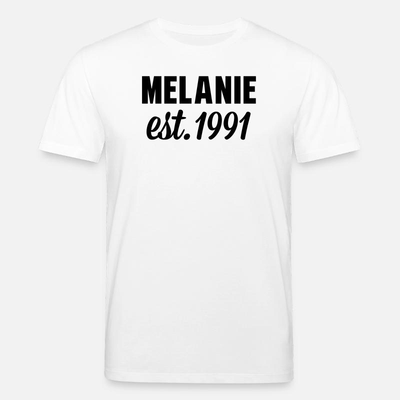 Melanie est 1991 - Stanley/Stella Unisex Bio-T-Shirt CREATOR  - Weiß