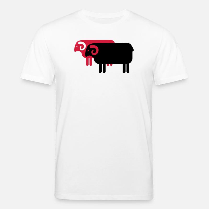 Heidschnucken Lüneburger Heide - Stanley/Stella Unisex Bio-T-Shirt CREATOR  - Weiß