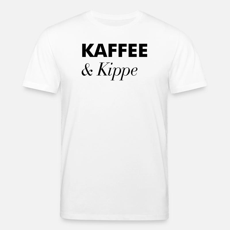 Kaffee Kippe Guten Morgen - Stanley/Stella Unisex Bio-T-Shirt CREATOR  - Weiß