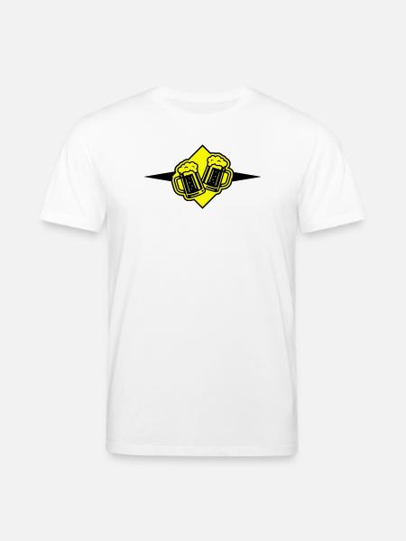 Beer Mug Beer Icon - Stanley/Stella CREATOR Unisex Organic T-Shirt - white