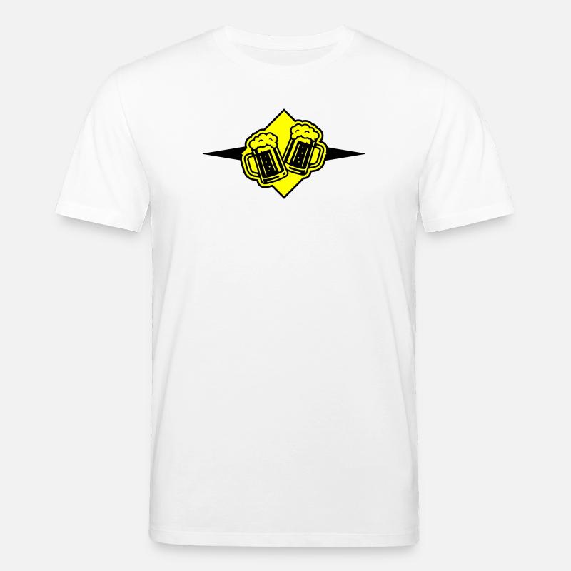 Bierkrug Bier Symbol - Stanley/Stella Unisex Bio-T-Shirt CREATOR  - Weiß