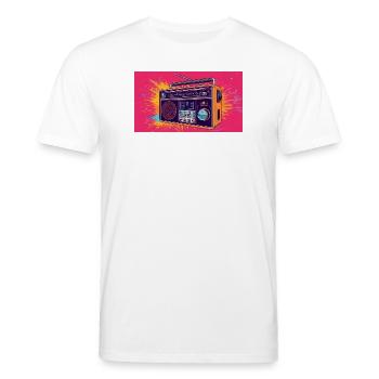 Cool Radio - Stanley/Stella CREATOR Unisex Organic T-Shirt - white - Front - Alina (178cm) & Michal (187cm)