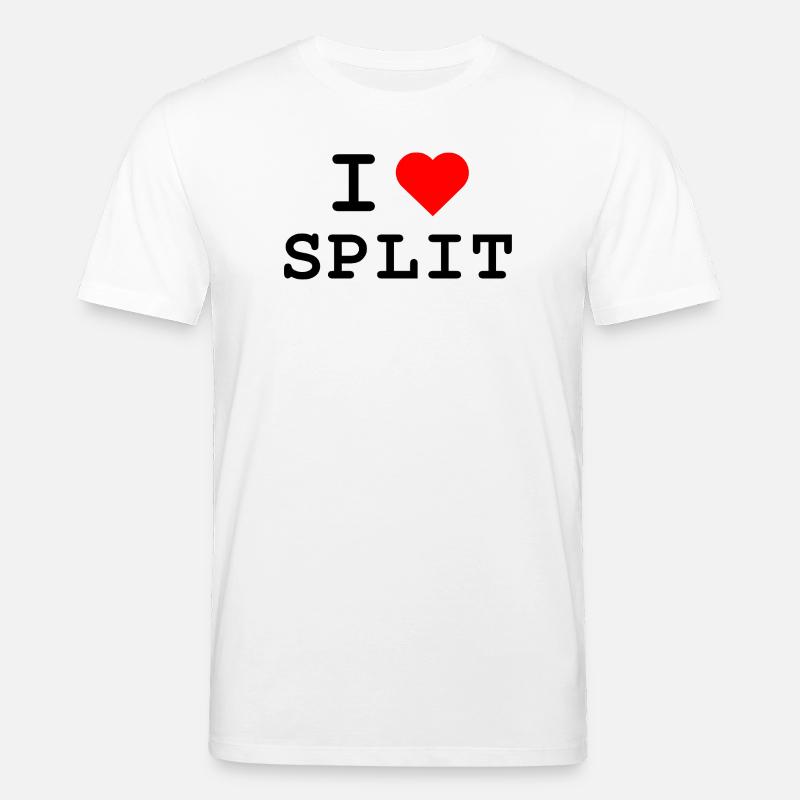 I love Split - Ich liebe Split - Stanley/Stella Unisex Bio-T-Shirt CREATOR  - Weiß