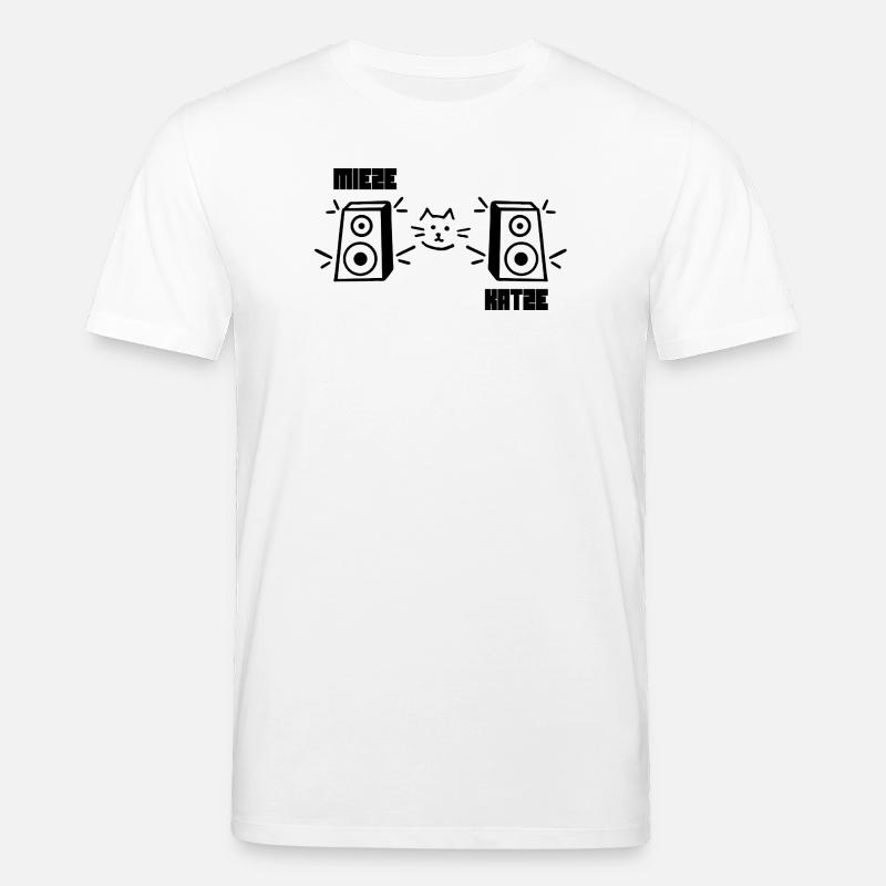 Kitty Cat Rave Techno - T-shirt bio CREATOR Stanley/Stella Unisexe - blanc
