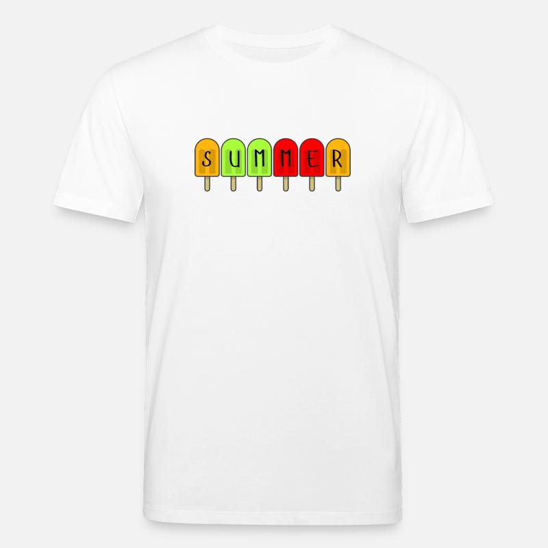 Hello Summer Popsicles - T-shirt bio CREATOR Stanley/Stella Unisexe - blanc