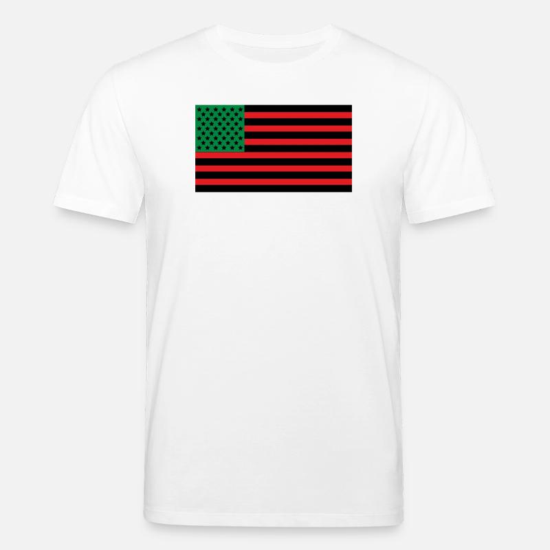 Drapeau afro-américain - T-shirt bio CREATOR Stanley/Stella Unisexe - blanc