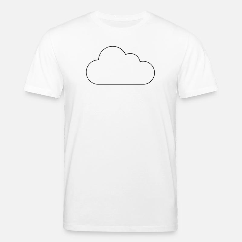 Cloud outline - Stanley/Stella CREATOR Unisex Organic T-Shirt - white