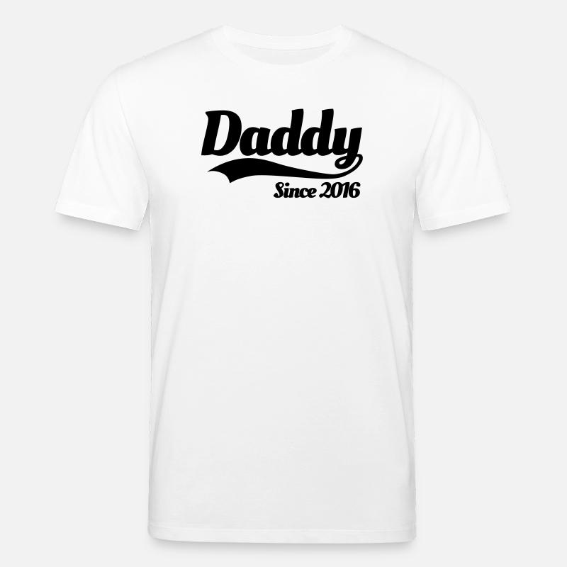 Daddy since 2016 - Stanley/Stella Unisex Bio-T-Shirt CREATOR  - Weiß