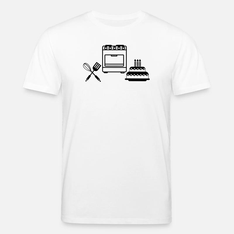 Backe einen Kuchen - Stanley/Stella Unisex Bio-T-Shirt CREATOR  - Weiß