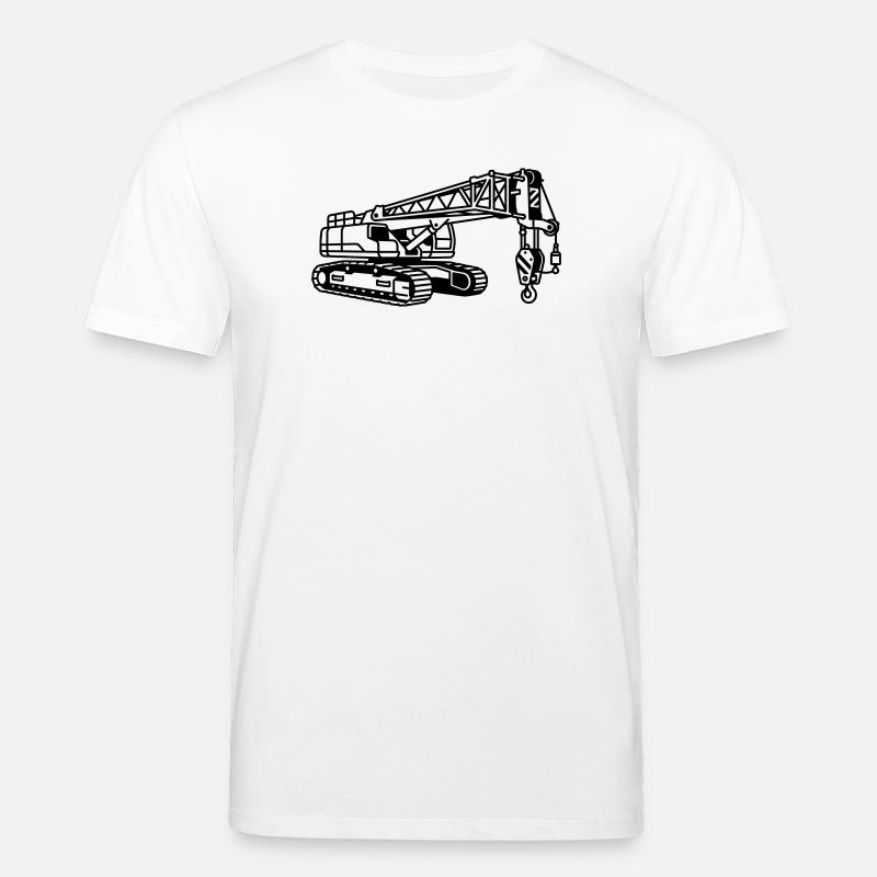 Machine à grue - T-shirt bio CREATOR Stanley/Stella Unisexe - blanc