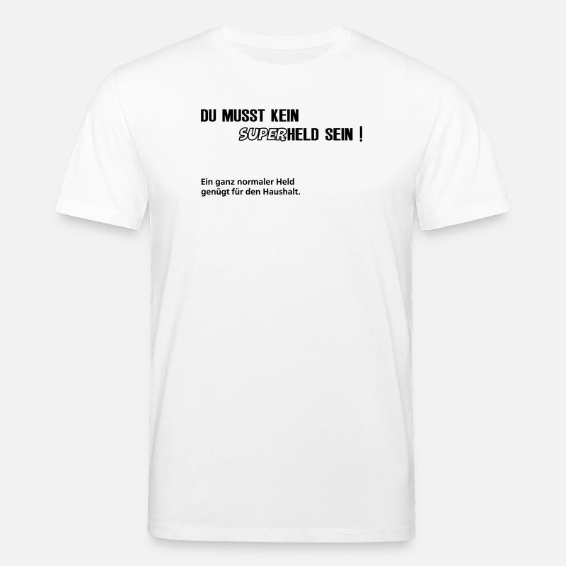 normaler Held - Stanley/Stella Unisex Bio-T-Shirt CREATOR  - Weiß