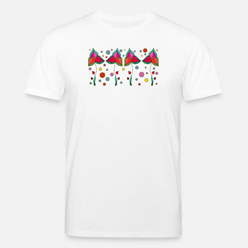 Fleur - T-shirt bio CREATOR Stanley/Stella Unisexe - blanc