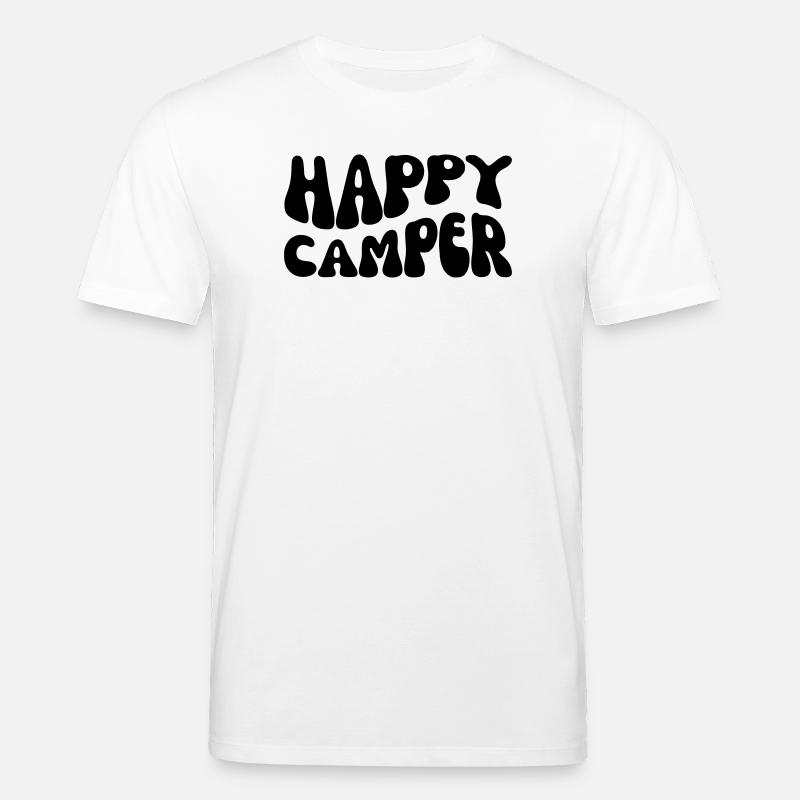 Happy Camper - Stanley/Stella Unisex Bio-T-Shirt CREATOR  - Weiß