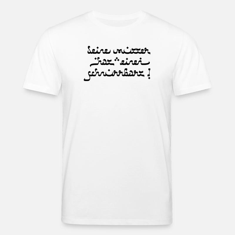 Deine mutter hat einen schnurrbart! - Stanley/Stella Unisex Bio-T-Shirt CREATOR  - Weiß