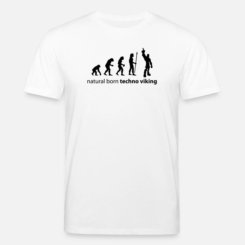 evolution_techno_viking - Stanley/Stella Unisex Bio-T-Shirt CREATOR  - Weiß