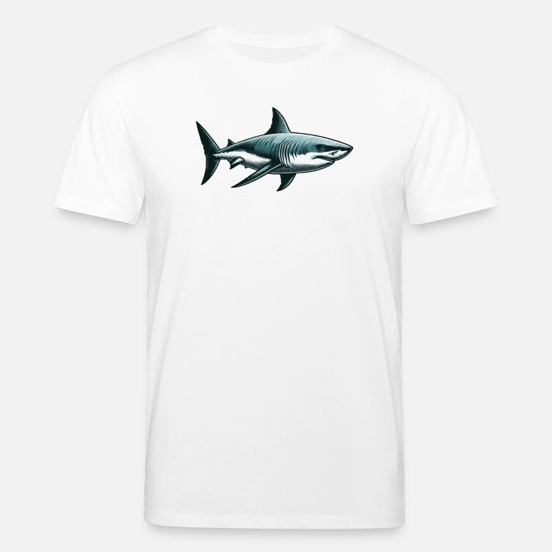 Grand requin blanc - T-shirt bio CREATOR Stanley/Stella Unisexe - blanc