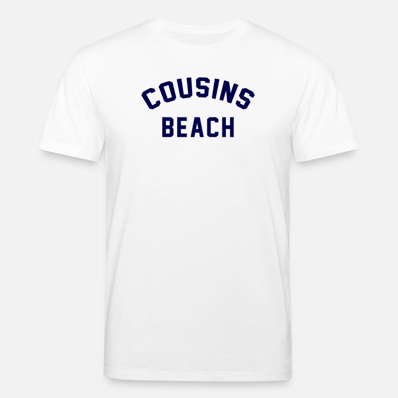 Plage des Cousins – Style universitaire - T-shirt bio CREATOR Stanley/Stella Unisexe - blanc