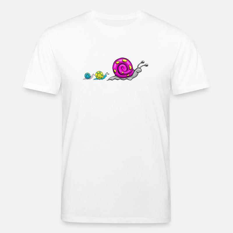 Schneckenfamilie Comic - Stanley/Stella Unisex Bio-T-Shirt CREATOR  - Weiß