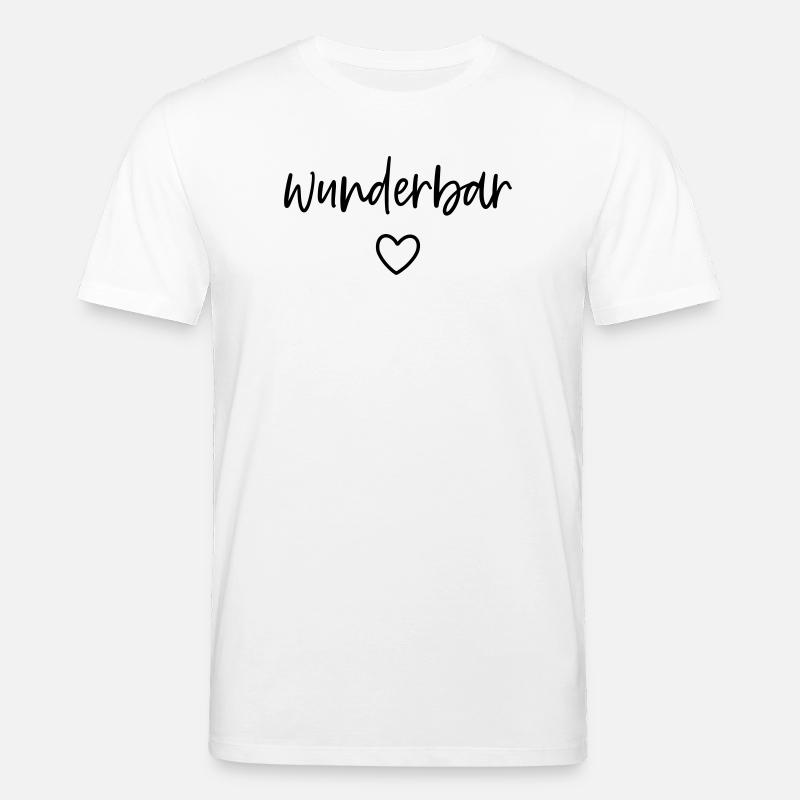 wunderbar Herz - Stanley/Stella Unisex Bio-T-Shirt CREATOR  - Weiß