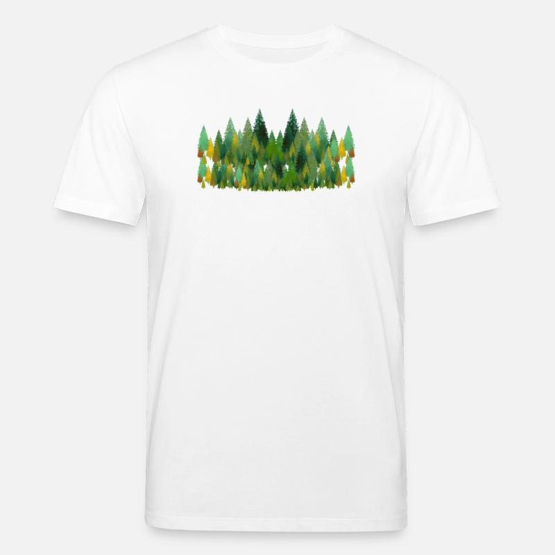 trees and trees and trees - Stanley/Stella Unisex Bio-T-Shirt CREATOR  - Weiß