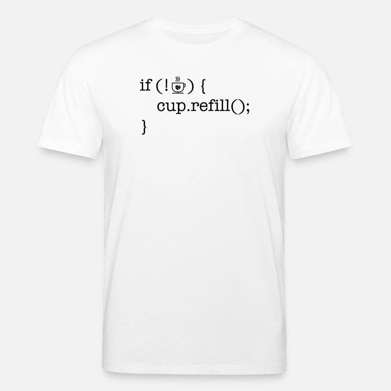 Coffee code software developer humor - Stanley/Stella CREATOR Unisex Organic T-Shirt - white