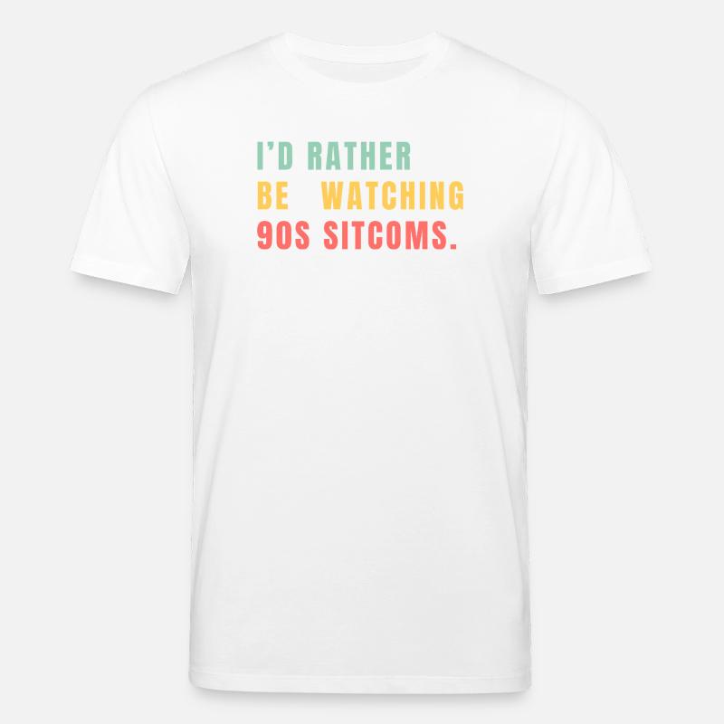 I’d Rather Be Watching 90s Sitcoms - Stanley/Stella Unisex Bio-T-Shirt CREATOR - Weiß