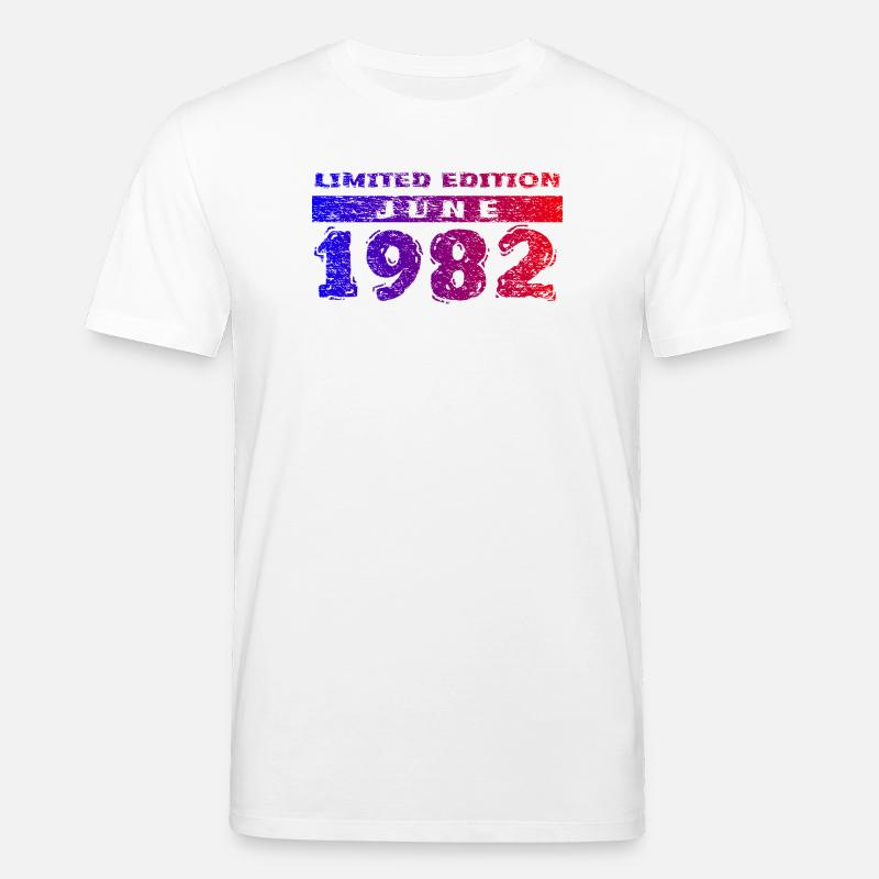 44e anniversaire Édition Limitée 06/1982 - T-shirt bio CREATOR Stanley/Stella Unisexe - blanc
